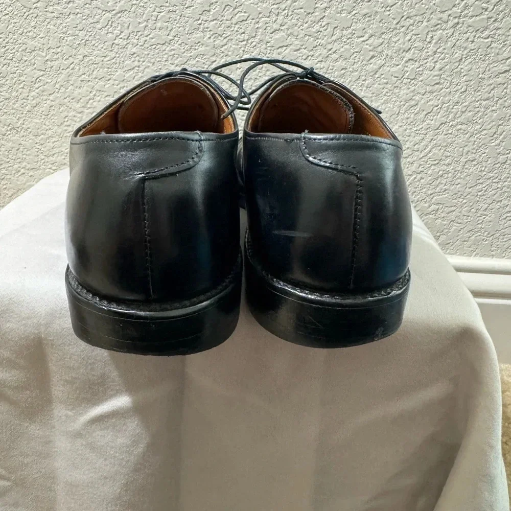 Allen Edmonds Park Avenue Oxfords Men's  Black Leather Cap Toe Shoes Size 11A